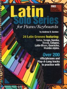 Gordon Latin Solo Series for Piano/Keyboards Book/mp3 files