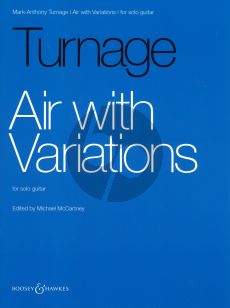 Turnage Air with Variations for Guitar Solo