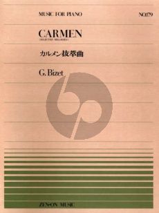 Bizet Selected Melodies from Carmen for Piano Solo