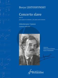 Lyatoshynsky Concerto slave Op. 54 Piano and Orchestra (piano reduction)