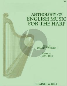 Album Anthology of English Music Vol.1 1550 - 1650 for Harp (edited by David Watkins)