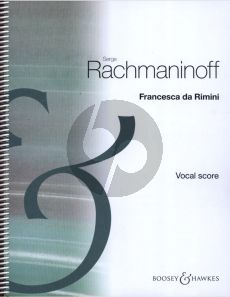Rachmaninoff Francesca da Rimini Op.25 Opera in 2 Acts Vocal Score (Russian/German)