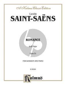 Saint-Saens Romance Op.51 Bassoon-Piano