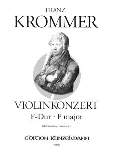 Krommer Konzert F-dur Violine und Orchester (Klavierauszug)