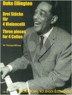 Ellington 3 Pieces Vol.1 4 Violoncellos (Score/Parts) (Thomas-Mifune)