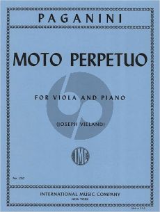 Paganini Moto Perpetuo Op.11 Viola-Piano (Vieland)