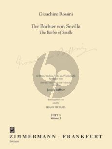 Rossini Der Barbier von Sevilla Vol.3 Flöte-Violine-Viola und Violoncello (Part./Stimmen) (Kuffner/Michael)