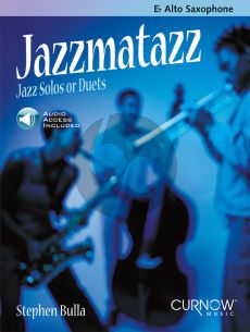 Bulla Jazzmatazz - Solos or Duets for Alto Saxophone Book with Audio Online (Intermediate)