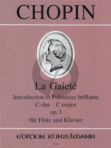 Chopin La Gaiete Introduction et Polonaise brillante C-Dur Op.3 Flute-Piano (edited by Dieter Forster)