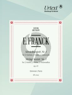Franck 2 Sextets Op. 41 and Op. 50 2 Vi.- 2 Va.- 2 Vc. (Parts) (Nick Pfefferkorn)