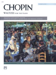 Chopin Waltzes for Piano (edited by Willard A. Palmer) (Intermediate / Early Advanced)