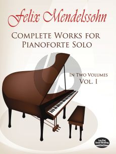 Mendelssohn Complete Works Vol.1 Piano solo