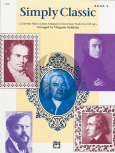Album Simply Classic Vol.1 (13 Favorite Piano Classics Arranged for Elementary Students of All Ages) (arr. by Margaret Goldston)