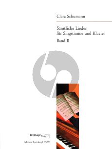 Schumann Samtliche Lieder Vol.2 fur Gesang (c'-a") und Klavier (edited by Draheim-Hoft)