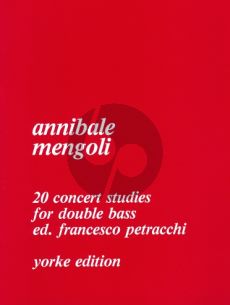 Mengoli 20 Concert Studies for Double Bass (Francesco Petracchi)