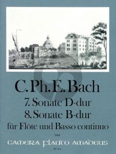 Bach Sonate No.7 D-dur WQ 129 - Sonate No.8 B-dur WQ 130 Flöte-Bc (Manfredo Zimmermann)