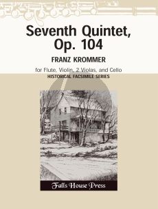 Krommer Quintet No. 7 Op.104 Flute--2 Violins-Viola and Violoncello (Parts)