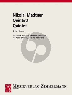 Medtner Quintett C-dur Op.Posth. 2 Vi.-Va.-Vc.-Klavier (Part./Stimmen)