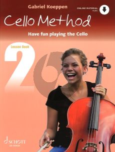 Koeppen Cello Method Lesson Book 2 Have fun playing the Cello Book with Cd