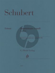 Schubert Streichquartettsatz c-moll D 703 Stimmen