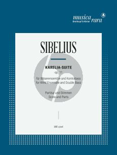 Sibelius Karelia-Suite Op. 11 Bläser Ensemble mit Kontrabass (Part./Stimmen) (arr. Andrew Middleton)