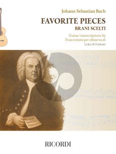 Bach Favorite Pieces for Guitar (transcr. by Luigi Attademo)