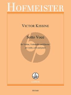 Kissine Sotto Voce für Violine, Violoncello und Klavier (Part./Stimmen)