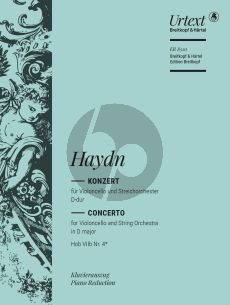 Haydn Concerto D-major Hob. VIIB:4 fur Violoncello und Klavier (Herausgeber Christian Klug) (Breitkopf)