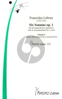 Lebrun 6 Sonaten Op. 1 Vol. 1 Harpsichord and Violin (Claudia Schweitzer)