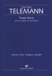 Telemann Trauer_Actus "Ach wie nichtig ach wie fluchtig" TWV 1:38 Soli-Chor und Instrumente (Klavierauszug)