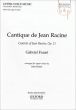 Cantique de Jean Racine Op.11 for SSAA-Keyboard Vocal Score