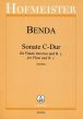 Benda Sonata C-major Flute and Piano (edited by Kurt Janetzky)