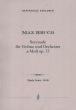 Bruch Serenade Op. 75 for Violin and Orchestra Study Score