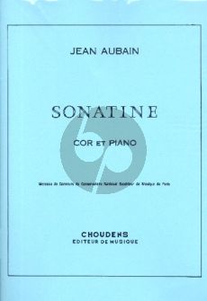 Aubain Sonatine Cor et Pino