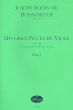 Boismortier Diverses pièces de viole op.31 Vol.1 Viole da gamb-Bc