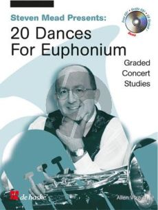 Mead Vizzutti 20 Dances (Euphonium/Baritone Bass Clef) Book with Cd (Intermediate-Advance Level)