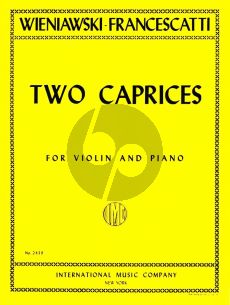 Wieniawski 2 Etudes-Caprices Op.18 No.4 - 5 Violin and Piano (Zino Francescatti)