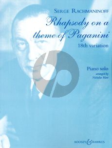 Rachmanonoff Rhapsody on a theme of Paganini Op.43 18th Variation Piano Solo (Advanced Level)