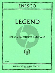 Enescu Legend for Trumpet in C or Bb and Piano