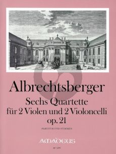 Albrechtsberger 6 Quartette Op.21 2 Violen-2 Violoncellos