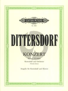 Dittersdorf Konzert E dur Kontrabass und Orchester (Klavierauszug) (Franz Tischer-Zeitz)