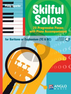 Sparke Skilful Solos for Baritone - Euponium (BC/TC) and Piano (Book with Audio online) (intermediate level)