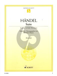 Handel Suite d-minor HWV 437 fur Klavier (edited by Wilhelm Ohmen)