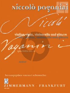 Quartetto No.12 a-minor (Vi.-Va.-Vc.-Guitar) (Score/Parts)