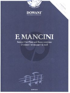 Mancini Sonata No.1 d-minor Flute and Bc (Bk-Cd) (Dowani)