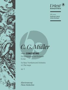 Muller Concertino Es-dur Op.5 (Bass Trombone-Orch.) (piano red.) (edited by Nick Pfefferkorn)