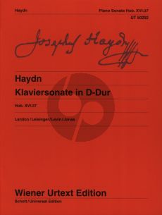 Haydn Sonata D-major Hob.XVI:37 for Piano (Edited by Landon-Leisinger fingering by Oswald Jones) (Wiener-Urtext)