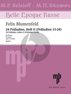 Blumenfeld 24 Praeludien Op. 17 Heft 2 No. 13 - 24 Klavier