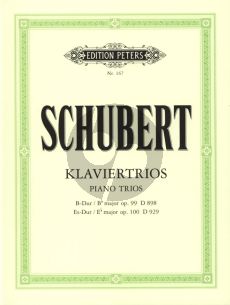 Schubert Klaviertrios Op.99 D.898 & 100 D.929 fur Violine,Violoncello und Klavier