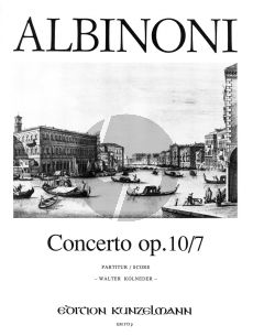 Albinoni Concerto F-dur Op.10 / 7 Violine-Streicher-Bc (Partitur) (Walter Kolneder)